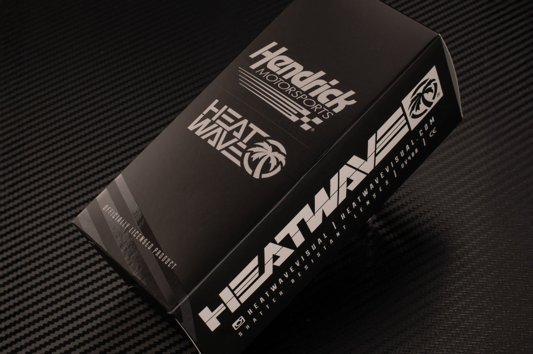 Hendrick Motorsports x Heat Wave Visual Sunglasses box.