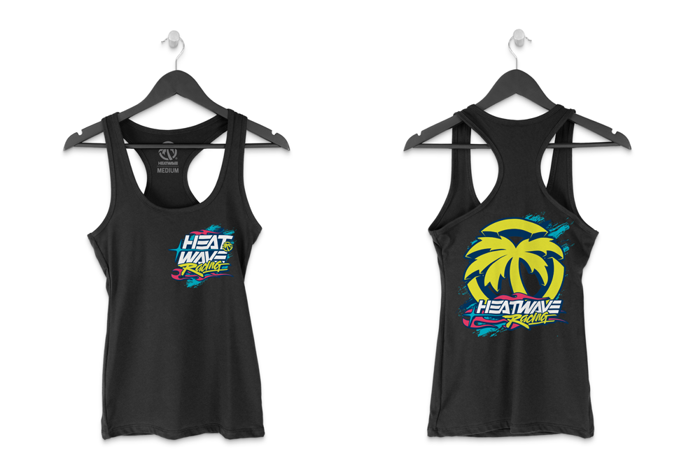 Heat Wave Y2K Ladies Tank Black