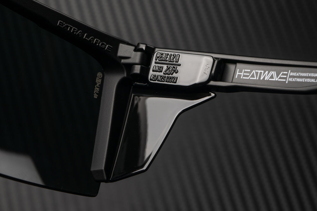 Close up of the Heat Wave Visual Performance XL Lazer Face Side Shields.
