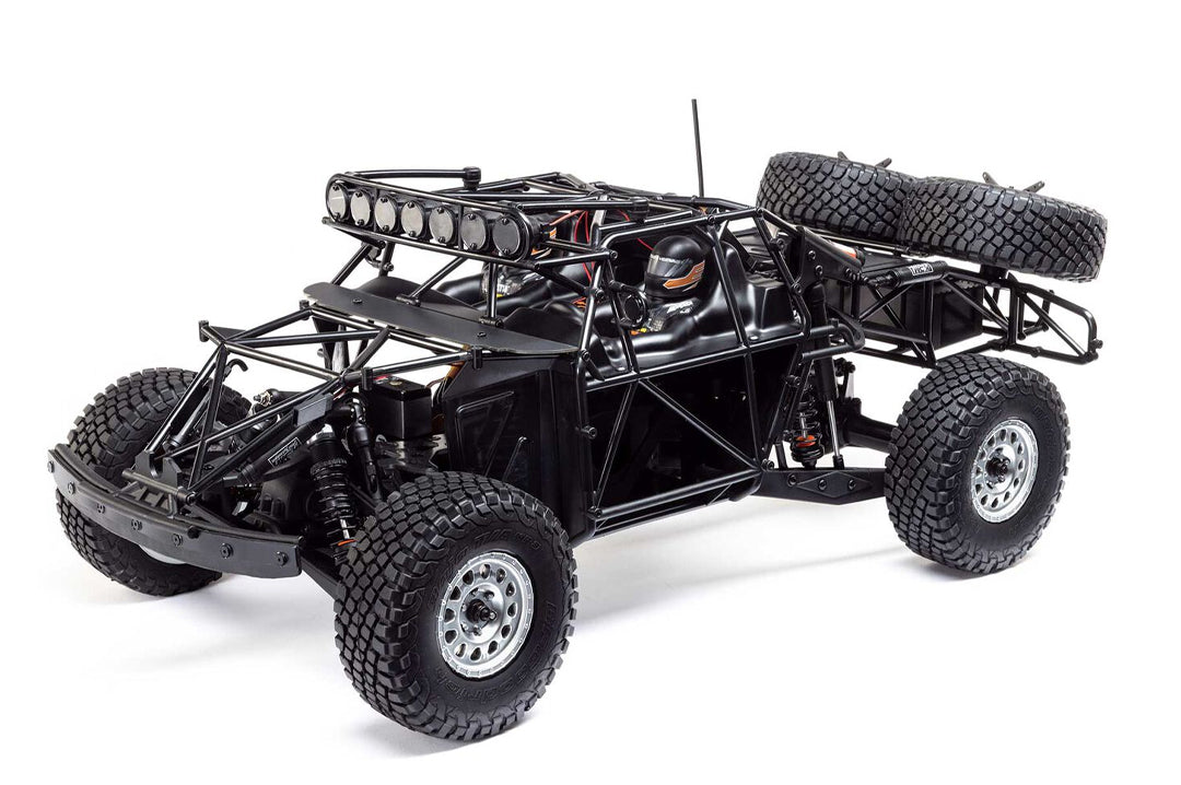 Heat Wave Visual X Losi Baja Rey 2.0 Chris Isenhouer remoted controlled truck with out the outer shell. 