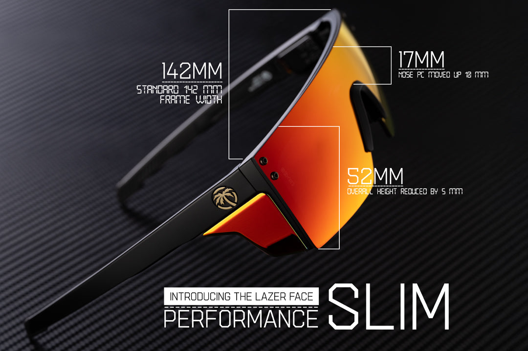 Size Details of the Heat Wave Performance Lazer Slim sunglasses