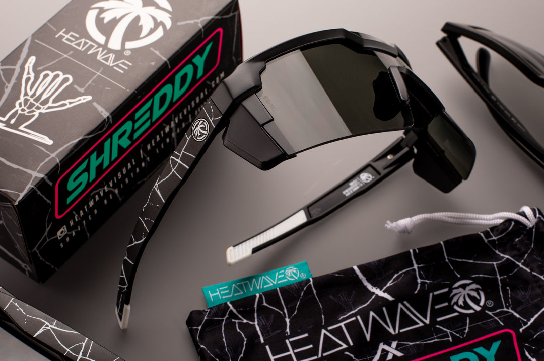 Future Tech Sunglasses: Shreddy Crack White Customs Z87+