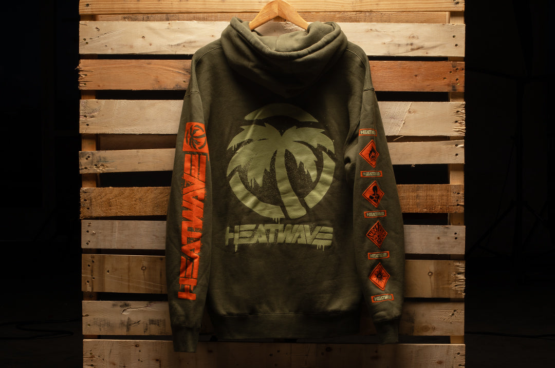 Heat Wave Ammo Can HD Sweatshirt OD Green