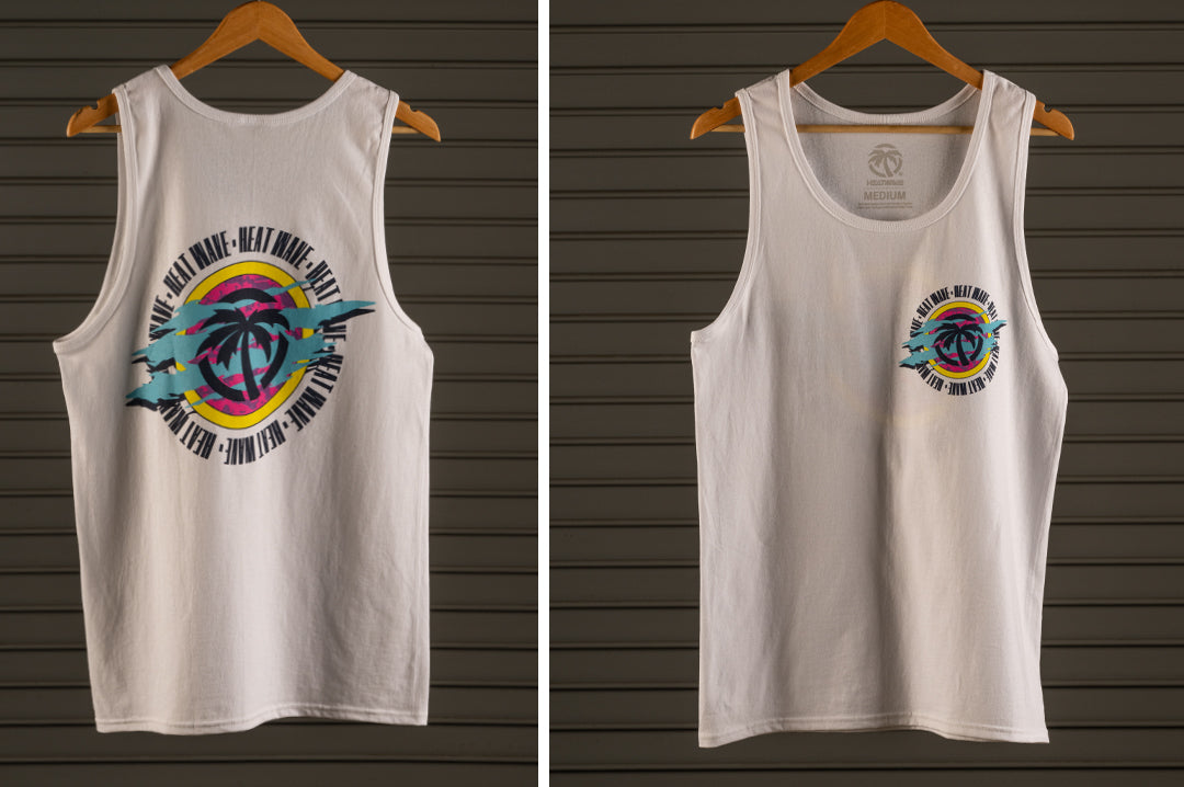 Heat Wave Saved by the Wave TANK TOP White