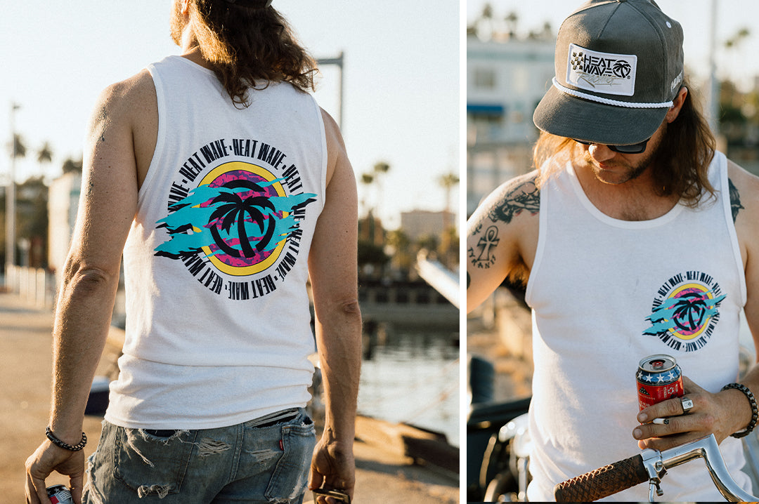 Heat Wave Saved by the Wave TANK TOP White