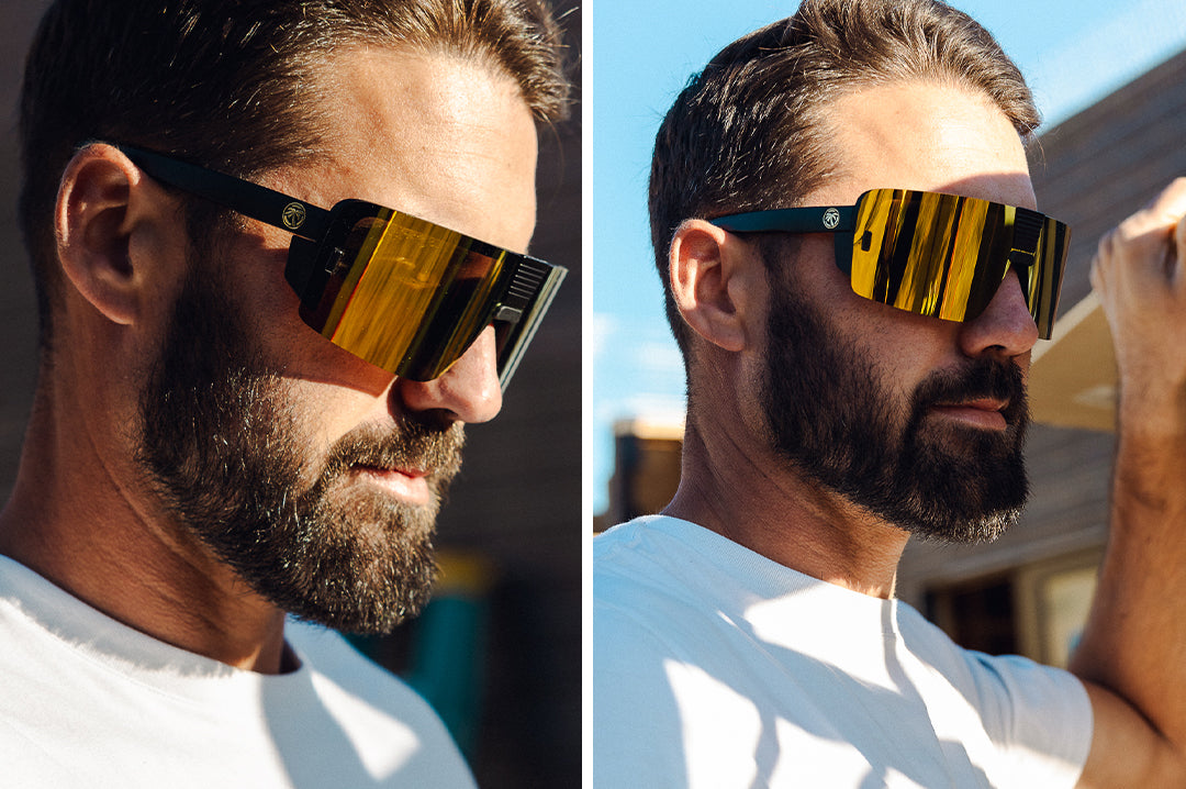 Vector Sunglasses: Gold Z87+