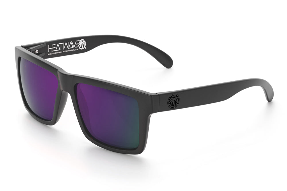 Heat Wave Visual Vise Z87 Sunglasses with rubberized frame and ultra violet lenses.