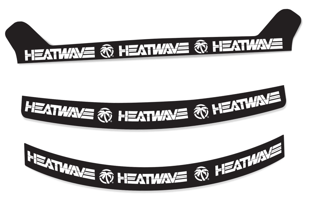 Heat Wave Visual Helmet Visor Stickers.