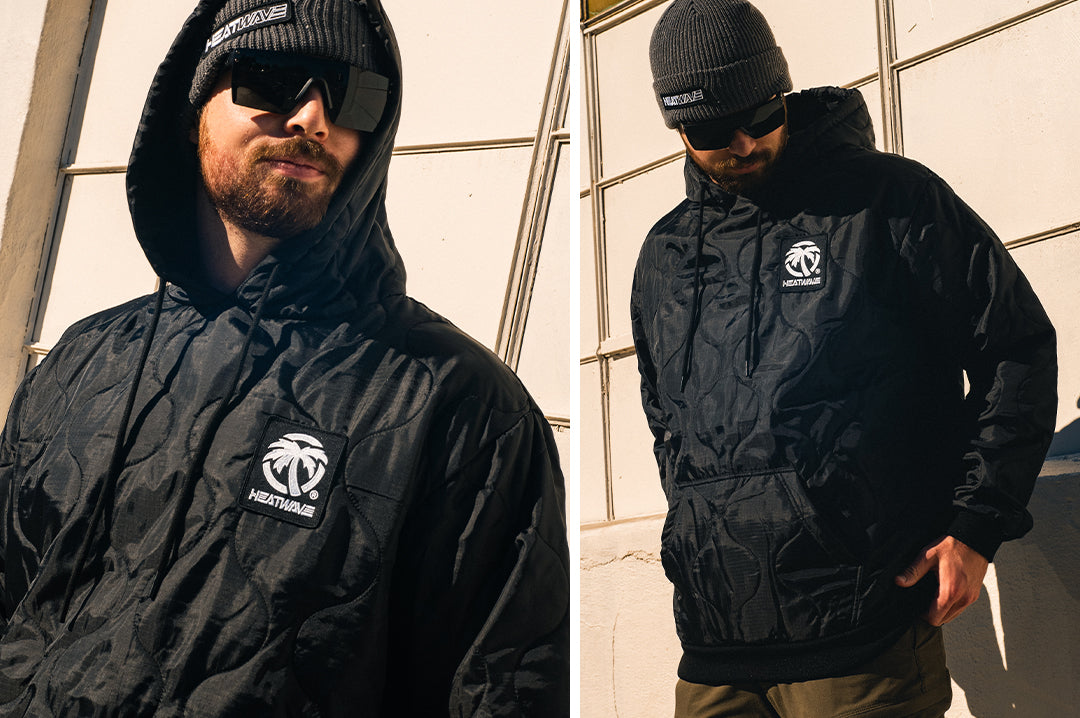 Heat Wave Woobie Hoody Black (SIZE M ONLY)