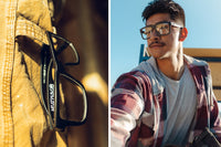 VISE Z87 Sunglasses Black Frame: Clear Lens