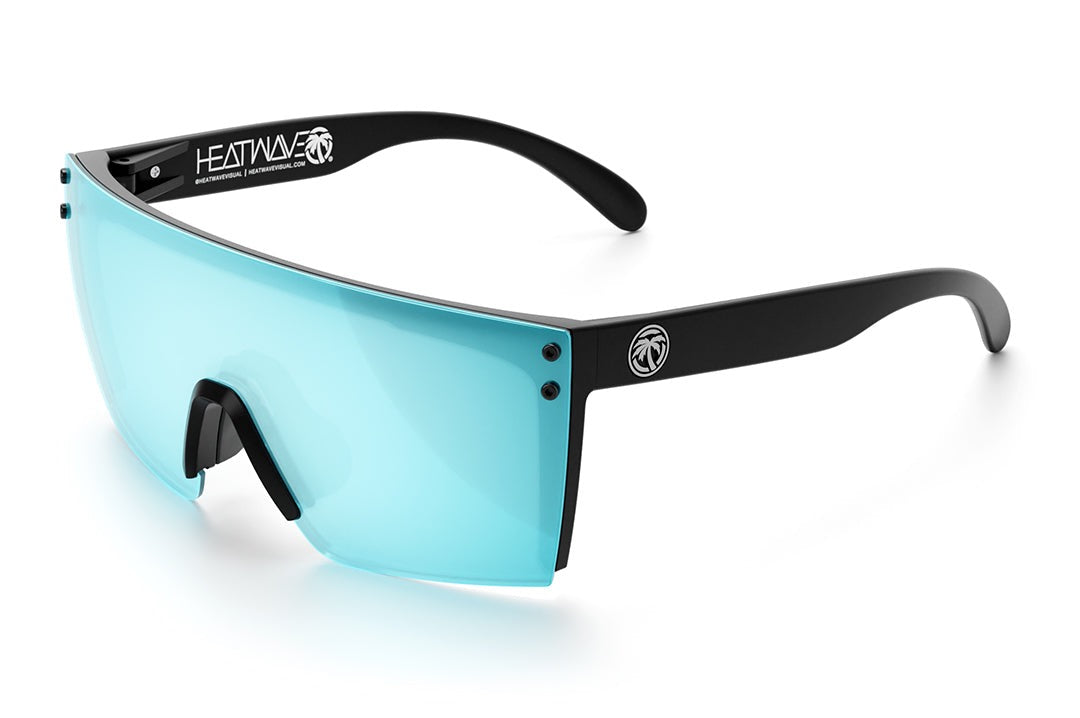 Heat Wave Visual Lazer Face Z87 Sunglasses with black frame and arctic chrome lens.