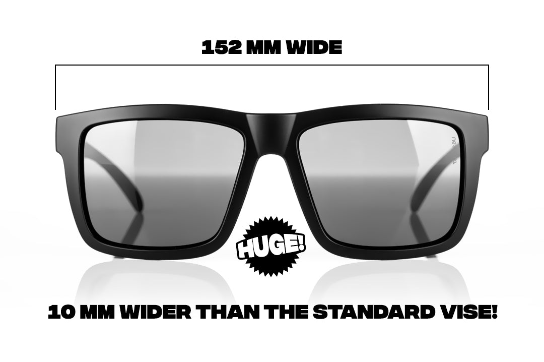 Front view of Heat Wave Visual XL Vise highlighting the larger size. 