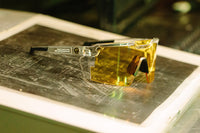 Future Tech Sunglasses: Vapor Clear Frame Hi-Vis Yellow Lens Z87+