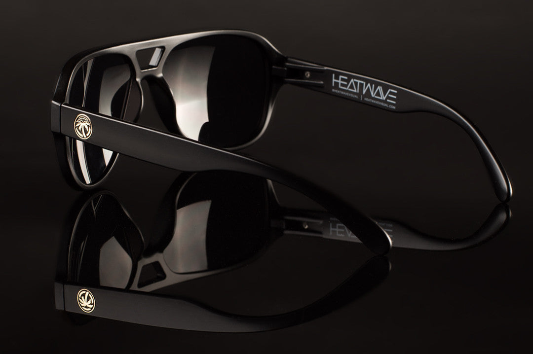 Heat Wave Visual Supercat Sunglasses with Black frame and Black Lenses