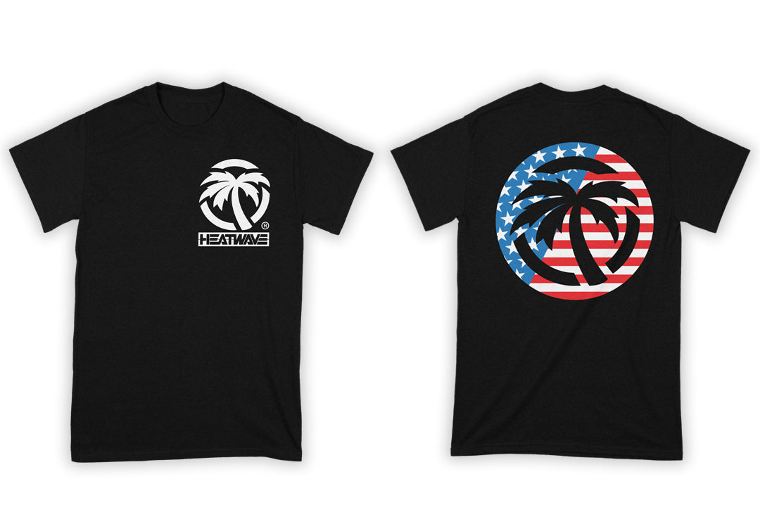 Heat Wave Visual USA T-shirt with USA graphic.