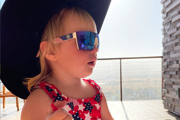 Kids Lazer Face Sunglasses: Stars and Stripes