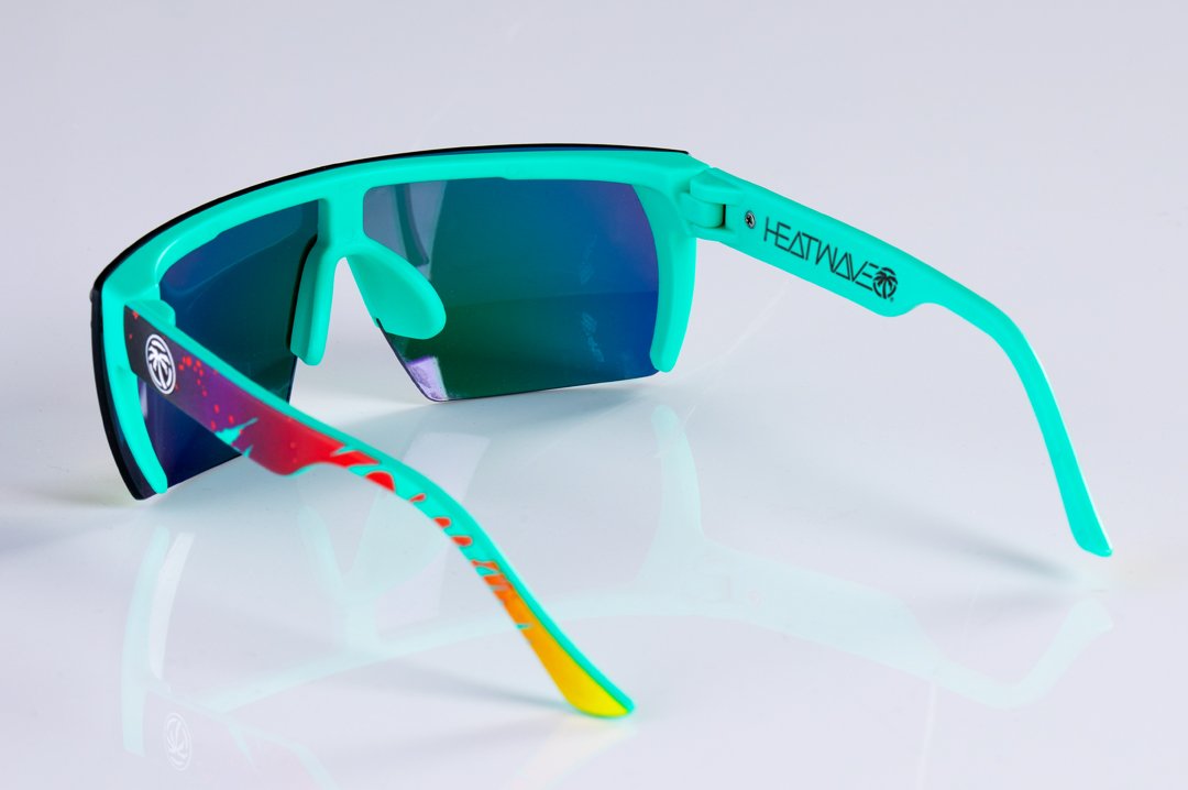 Back view of Heat Wave Visual Aqua Splash Kids Lazer Face Sunglasses.