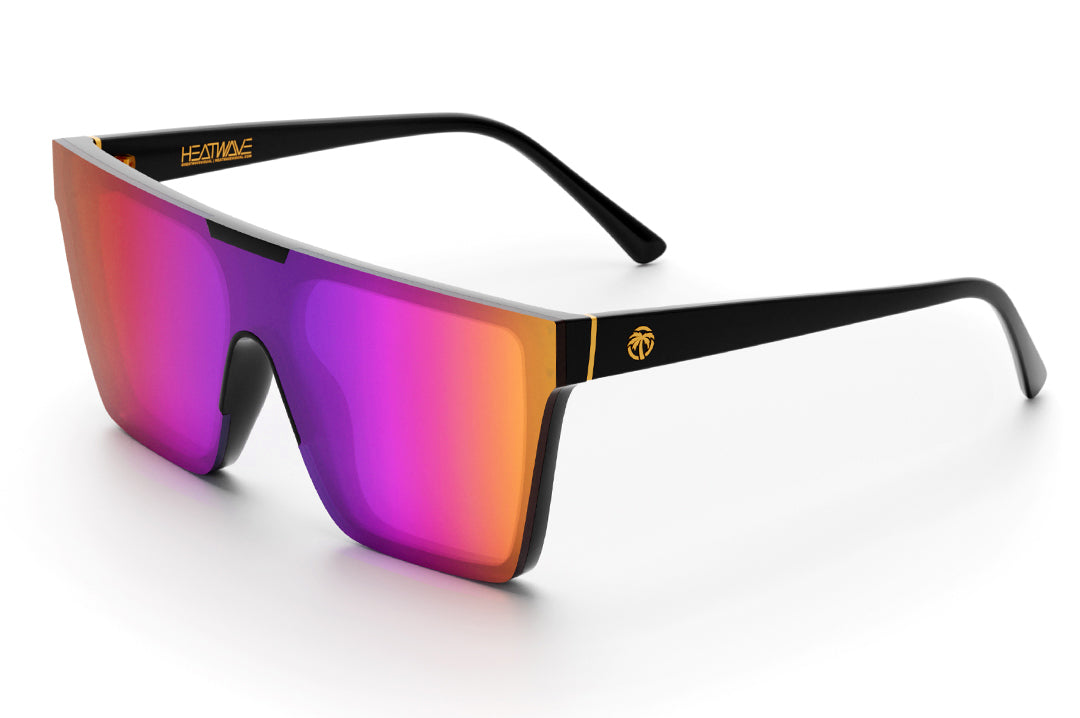 Heat Wave Visual Womens Clarity Sunglasses with black frame and spectrum pink lens.