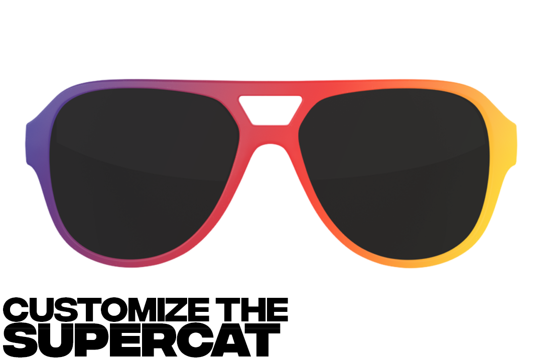 Heat Wave Visual Supercat Sunglasses Customizer