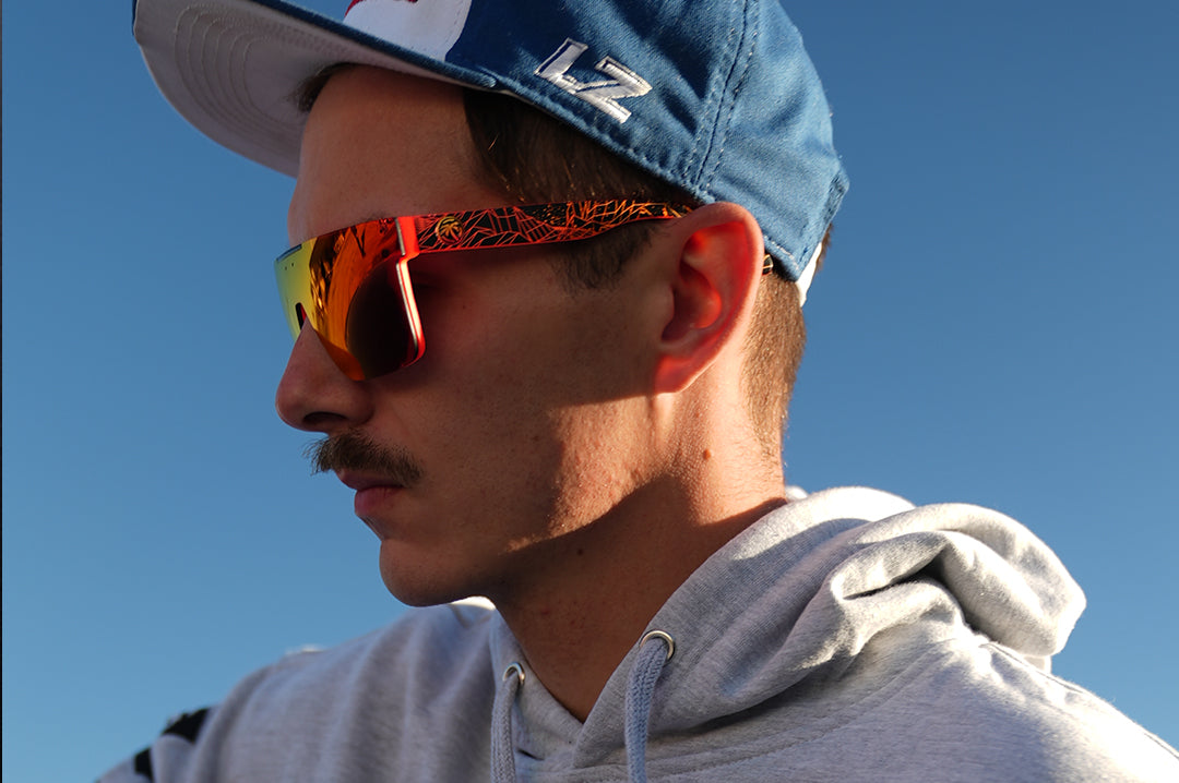 Quatro Sunglasses Gridwave Heat Wave Visual