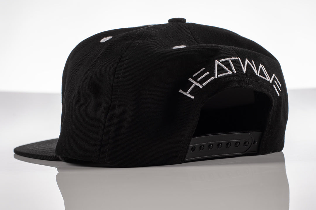 HWV Black Icon Snapback Hat | Heat Wave Visual