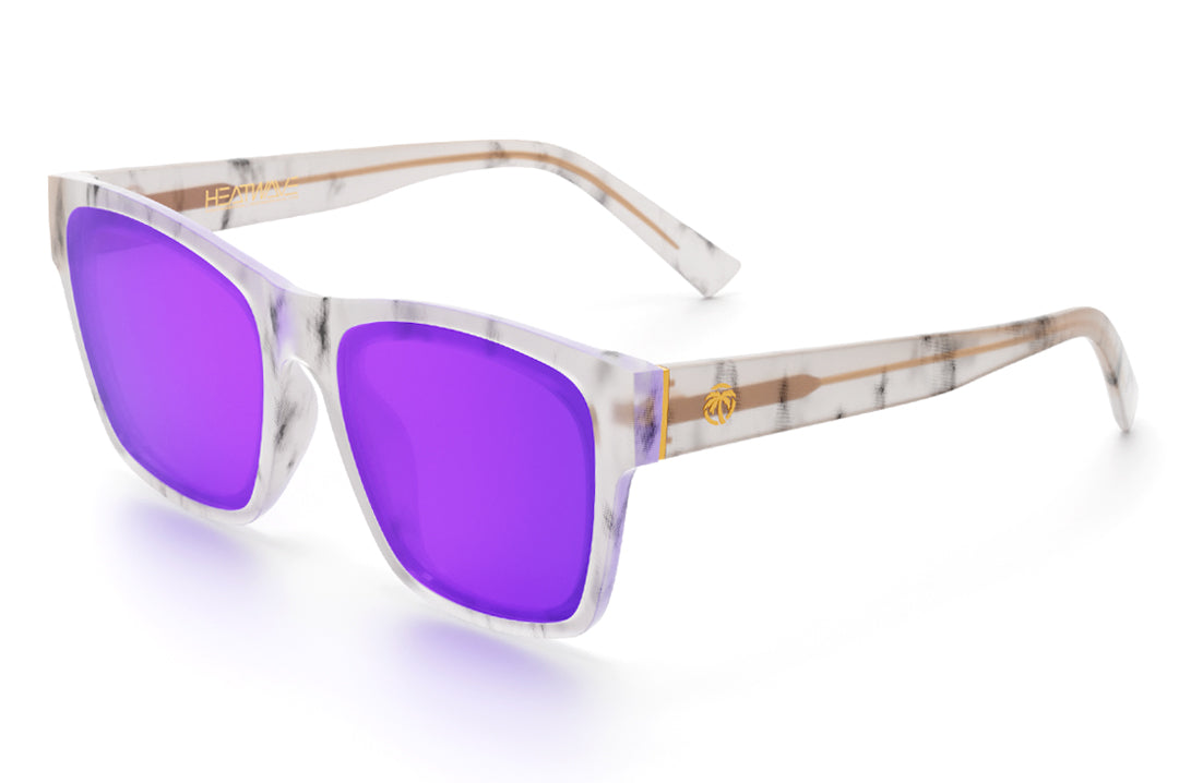 Heat Wave Visual Womens Marylin Sunglasses with marble frame and ultra violet lenses.