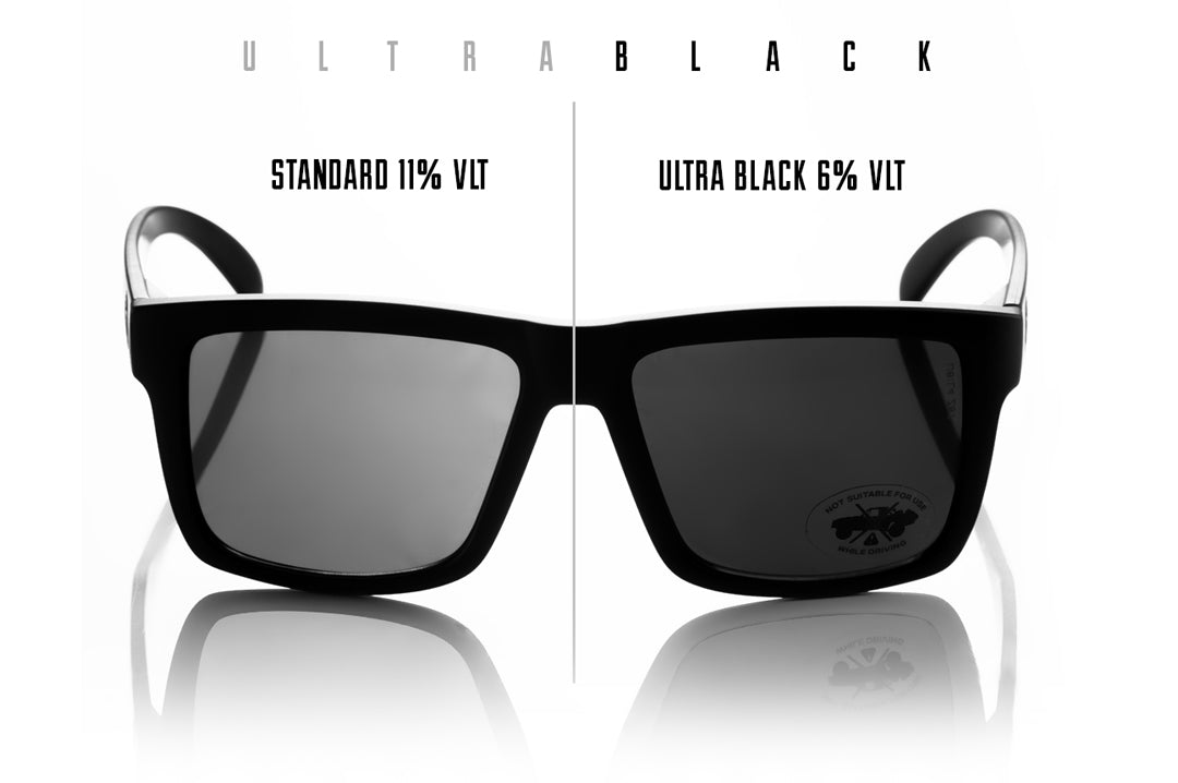 Comparison between Heat Wave Visual black lens and ultra black lens.