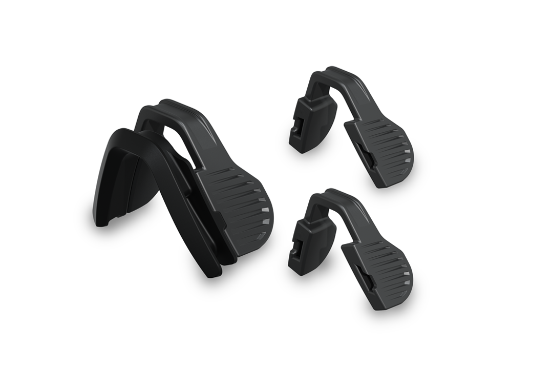 Heat Wave Visual V2 Nose Piece in black color with additional nose pads.